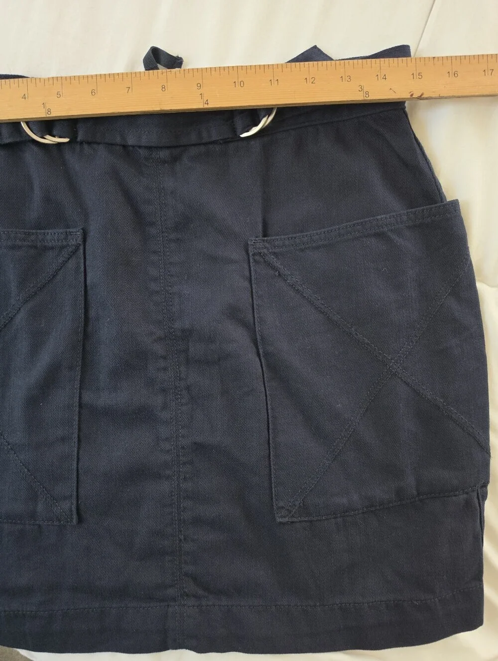 Anthropologie Pilcro Mina A-line Mini Skirt with Belt